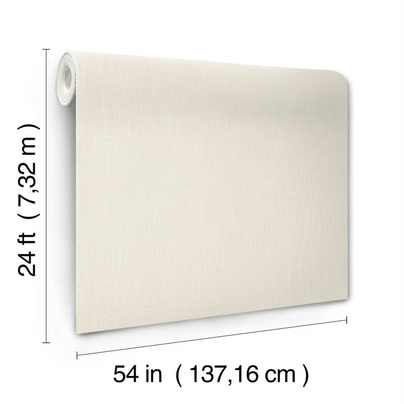 media image for Classic Linen Wallpaper in White 236