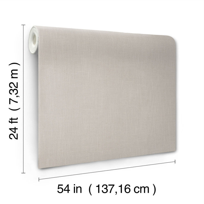 media image for Classic Linen Wallpaper in Grey 287