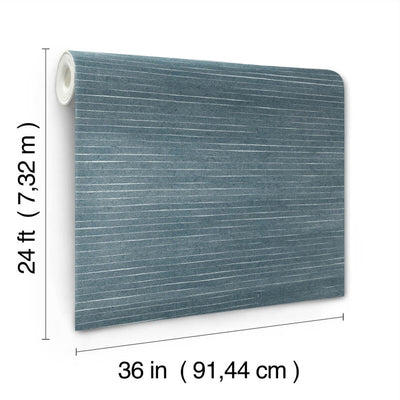 product image for Handcrafted Shimmering Paper Wallpaper in Denim 24