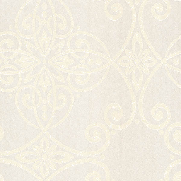 media image for sample galina taupe scroll damask wallpaper from the venue collection by brewster home fashions 1 290