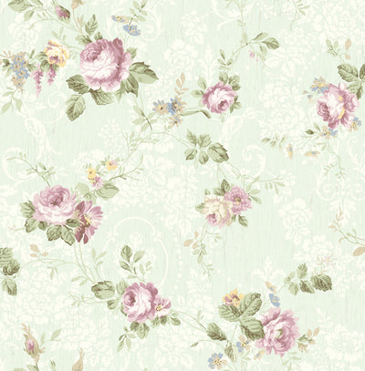 product image of Garden Trail Wallpaper in Violet from the Spring Garden Collection by Wallquest 580