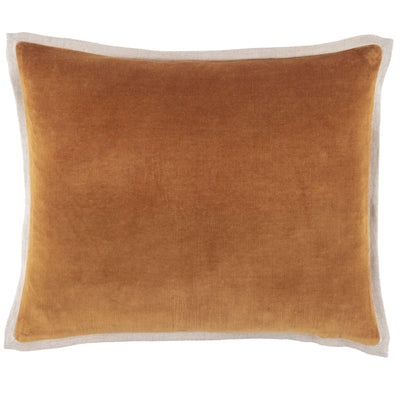 product image for gehry velvet linen caramel decorative pillow by pine cone hill pc3834 pil16 2 3