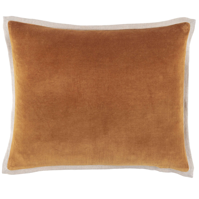media image for gehry velvet linen caramel decorative pillow by pine cone hill pc3834 pil16 5 293