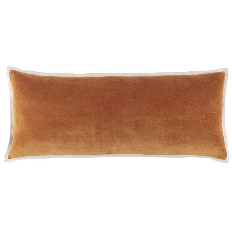 media image for gehry velvet linen caramel decorative pillow by pine cone hill pc3834 pil16 4 219