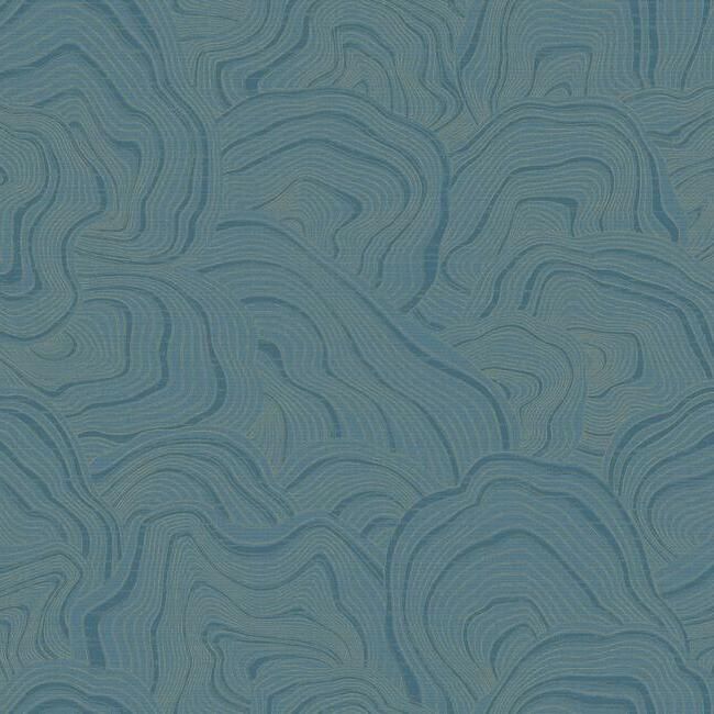 media image for Geodes Wallpaper in Blue from the Ronald Redding 24 Karat Collection by York Wallcoverings 250