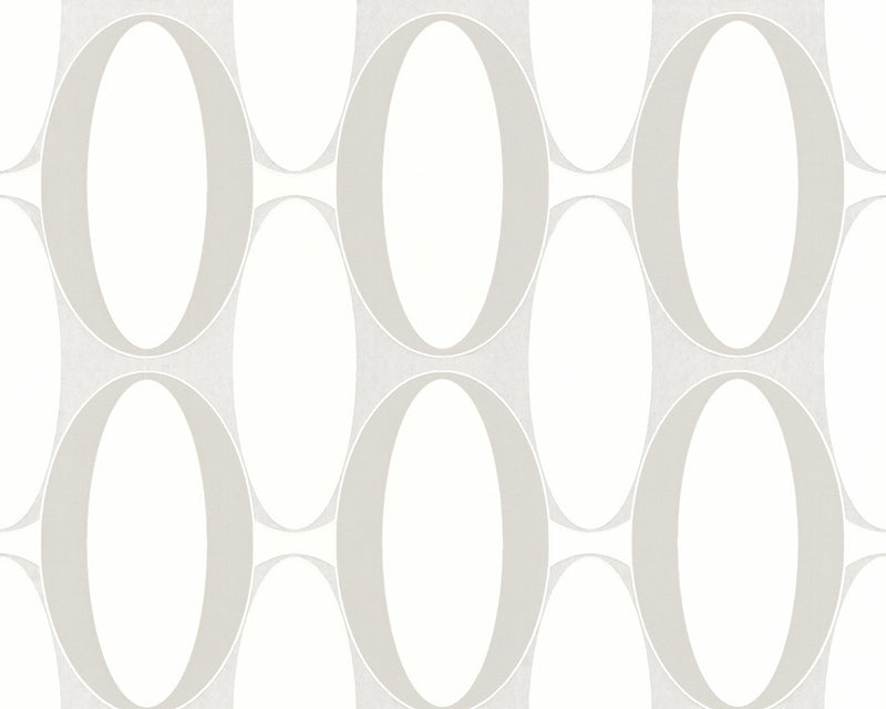 media image for Geometric Wallpaper in Grey and Ivory design by BD Wall 250