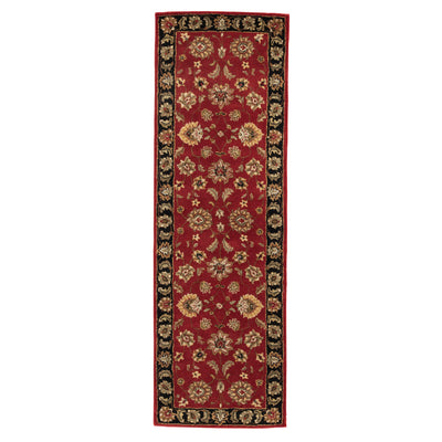 product image for my08 anthea handmade floral red black area rug design by jaipur 4 94