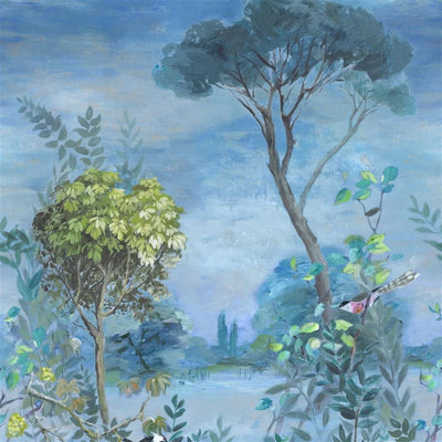 product image of Giardino Segreto Scene 1 Wall Mural in Delft from the Mandora Collection by Designers Guild 51