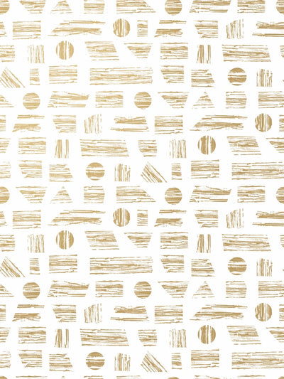 product image for Goldendale Wallpaper in Gold on White by Thatcher Studio 27
