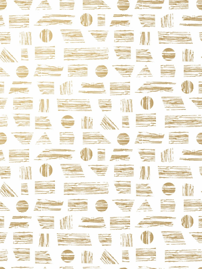 media image for Goldendale Wallpaper in Gold on White by Thatcher Studio 255