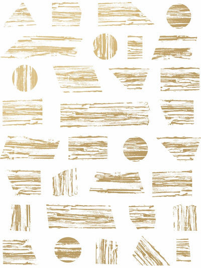 product image of Goldendale Wallpaper in Gold on White by Thatcher Studio 587