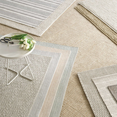 product image for gradation ticking indoor outdoor rug by annie selke da169 1014 5 53