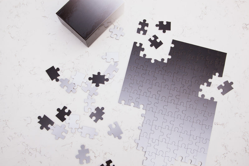 media image for Gradient Puzzle Small Black & White design by Areaware 286