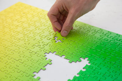 product image for Gradient Puzzle in Yellow & Green design by Areaware 57