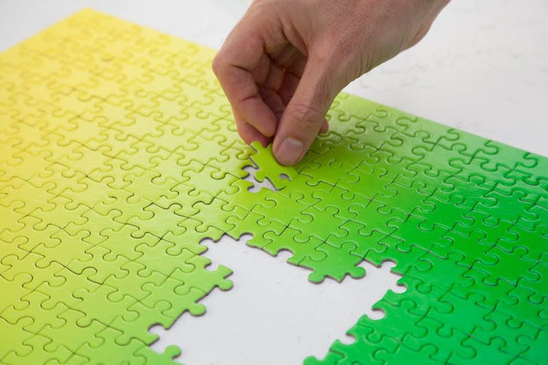 media image for Gradient Puzzle in Yellow & Green design by Areaware 243