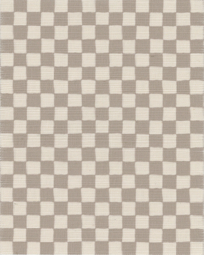 media image for Checker Grasscloth Taupe Wallpaper 265