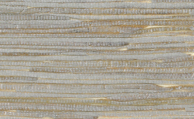product image of Grasscloth Wallpaper in Metallic and Off-White design by Seabrook Wallcoverings 554