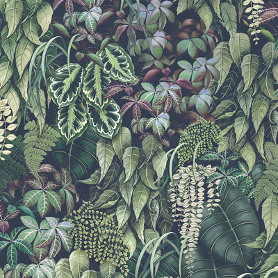 product image for Green Wall Wallpaper in Emerald Green from the Folium Collection by Osborne & Little 83