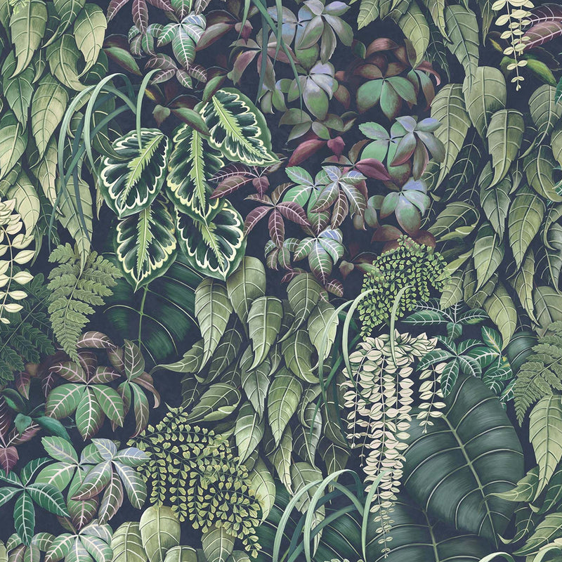 media image for Green Wall Wallpaper in Emerald Green from the Folium Collection by Osborne & Little 292