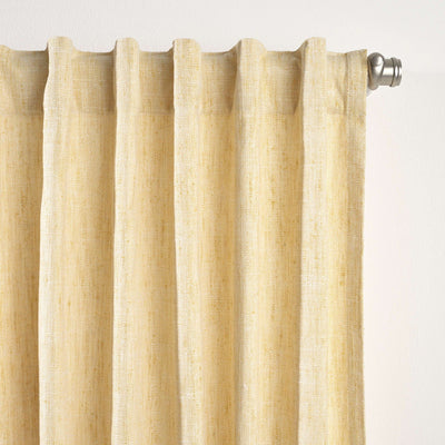 product image of greylock soft yellow indoor outdoor curtain panel by annie selke pc3518 pnl120 1 549