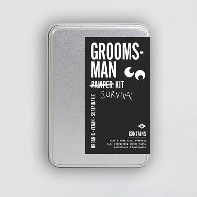 product image for groomsman survival kit design by mens society 1 99