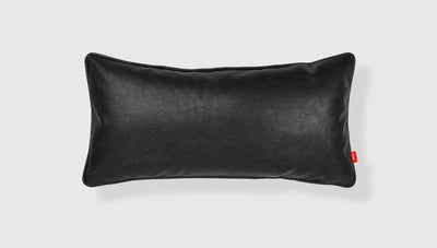product image of duo parliament stone vegan appleskin leather licorice pillow by gus modern ecpidu10 parlic 1 530
