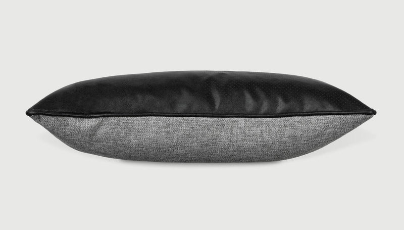 media image for duo parliament stone vegan appleskin leather licorice pillow by gus modern ecpidu10 parlic 3 289