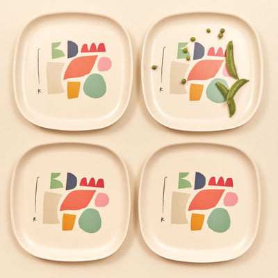 product image for Gusto Bamboo Illustrated Medium Plate Set design by EKOBO 38
