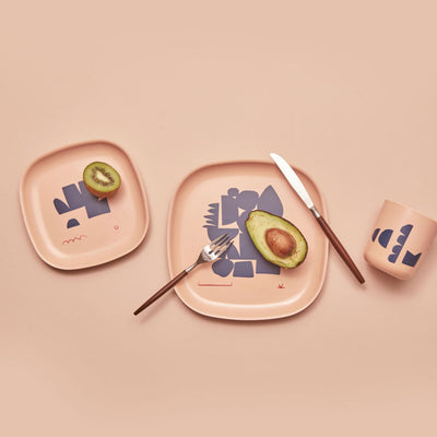 product image for Gusto Bamboo Illustrated Side Plate Set design by EKOBO 70