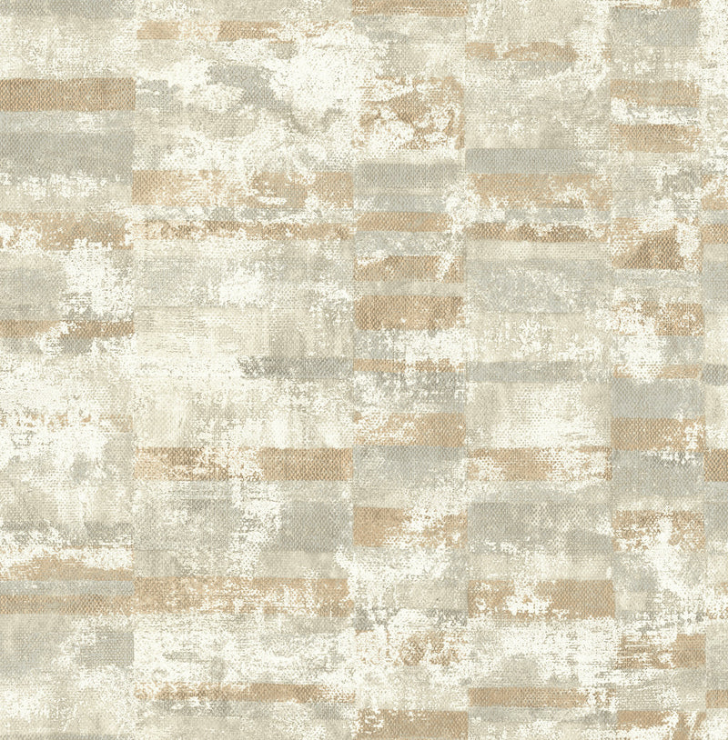 media image for Gutenberg Wallpaper in Brown and Neutrals from the Metalworks Collection by Seabrook Wallcoverings 268