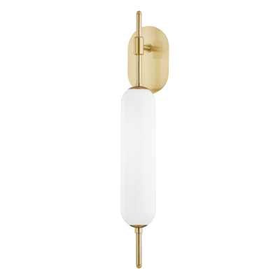 product image of miley 1 light wall sconce by mitzi h373101 agb 1 559