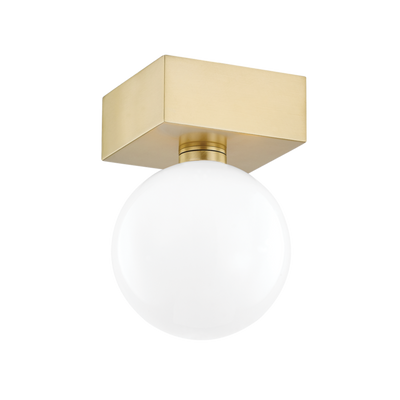 product image of aspyn 1 light flush mount by mitzi h385501 agb 1 535