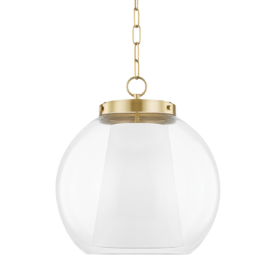 product image of sasha 1 light large pendant by mitzi h457701l agb 1 541