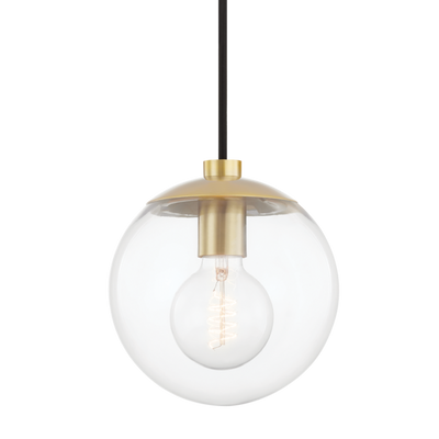 product image of meadow 1 light pendant by mitzi h503701 agb 1 540