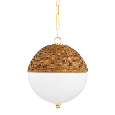 product image of summer 1 light small pendant by mitzi h603701s agb 1 578