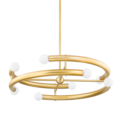 product image of Allegra 8 Light Chandelier By Mitzi H782808 Agb 1 586