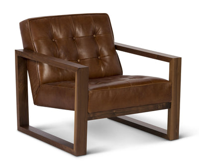 product image of Harrison Leather Chair in Belle Warmth 520