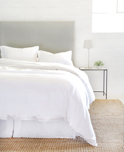product image of parker bamboo duvet set in white design by pom pom at home 1 595