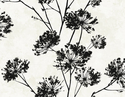 product image of Dandelion Floral Peel & Stick Wallpaper in Ebony 588
