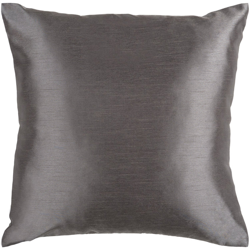 media image for Solid Luxe HH-034 Woven Pillow in Charcoal by Surya 255