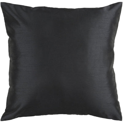 product image for Solid Luxe HH-037 Woven Pillow in Black by Surya 1