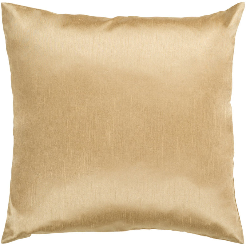 media image for Solid Luxe HH-038 Woven Pillow in Mustard by Surya 21