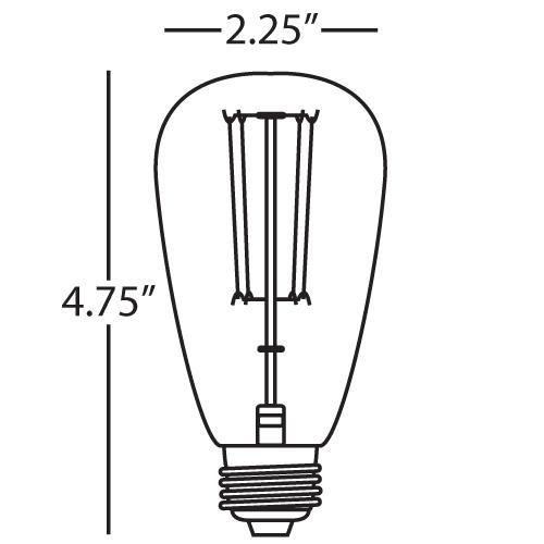 media image for 1 - 40W Historical Bulb by Robert Abbey 235