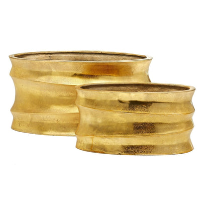 product image of Golden Wave Planter Set Of 2 By Tozai Hit902 S2 1 595