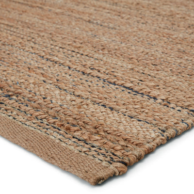 product image for Canterbury Natural Solid Tan & Black Area Rug 54