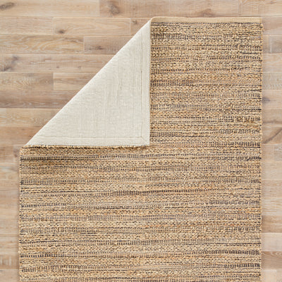 product image for Canterbury Natural Solid Tan & Black Area Rug 94