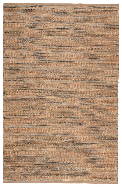 product image for Canterbury Natural Solid Tan & Black Area Rug 90