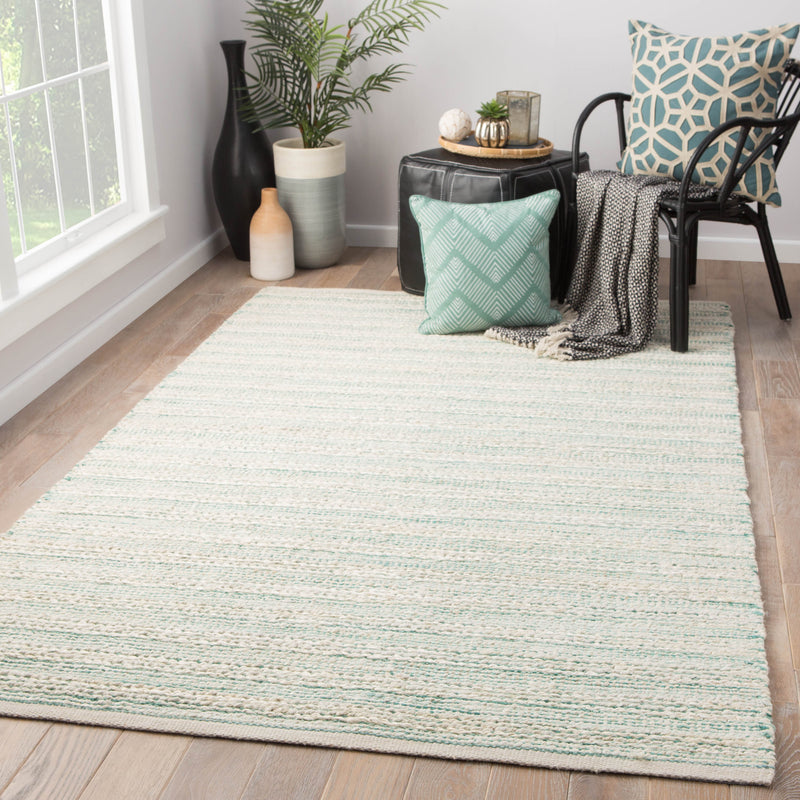 media image for canterbury natural stripe white turquoise area rug by jaipur living 2 28