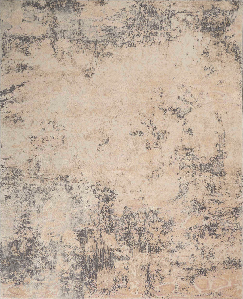 media image for one of a kind handmade beige grey rug 1 220