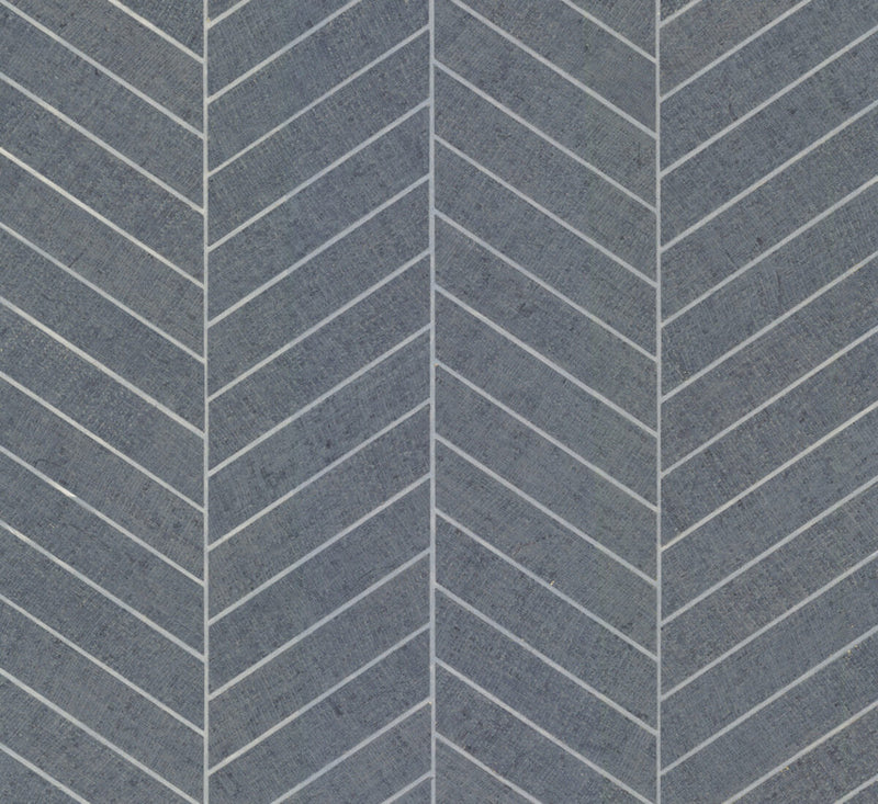 media image for Atelier Herringbone Wallpaper in Steel Blue 297